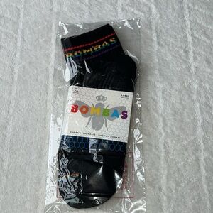 Bombas Double Rainbow Quarter Striped Socks
